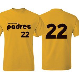 Padres Juan Soto Yellow Throwback Jersey T-Shirt